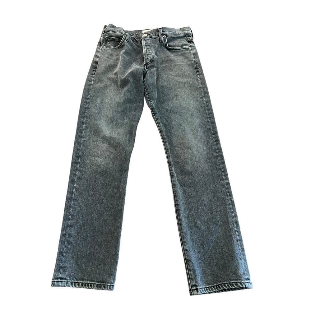 Citizens of Humanity Women's Black Mid Rise Straight Leg Emerson Jeans Size 24